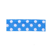 Sewing piping turquoise with white dots 10 mm 74851024